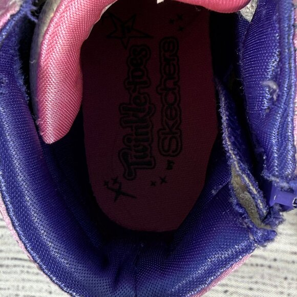 Sketchers Little Girls Twinkle Toes Unicorn Splash High Top Sneakers Sz 11 - Picture 4 of 9
